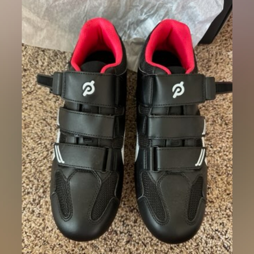 Peloton Black Cycling Shoes, sz 41/9.5